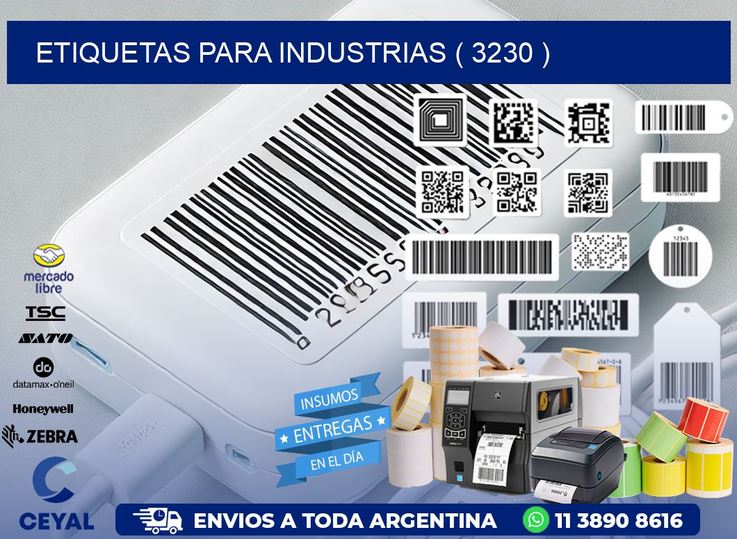 ETIQUETAS PARA INDUSTRIAS ( 3230 )