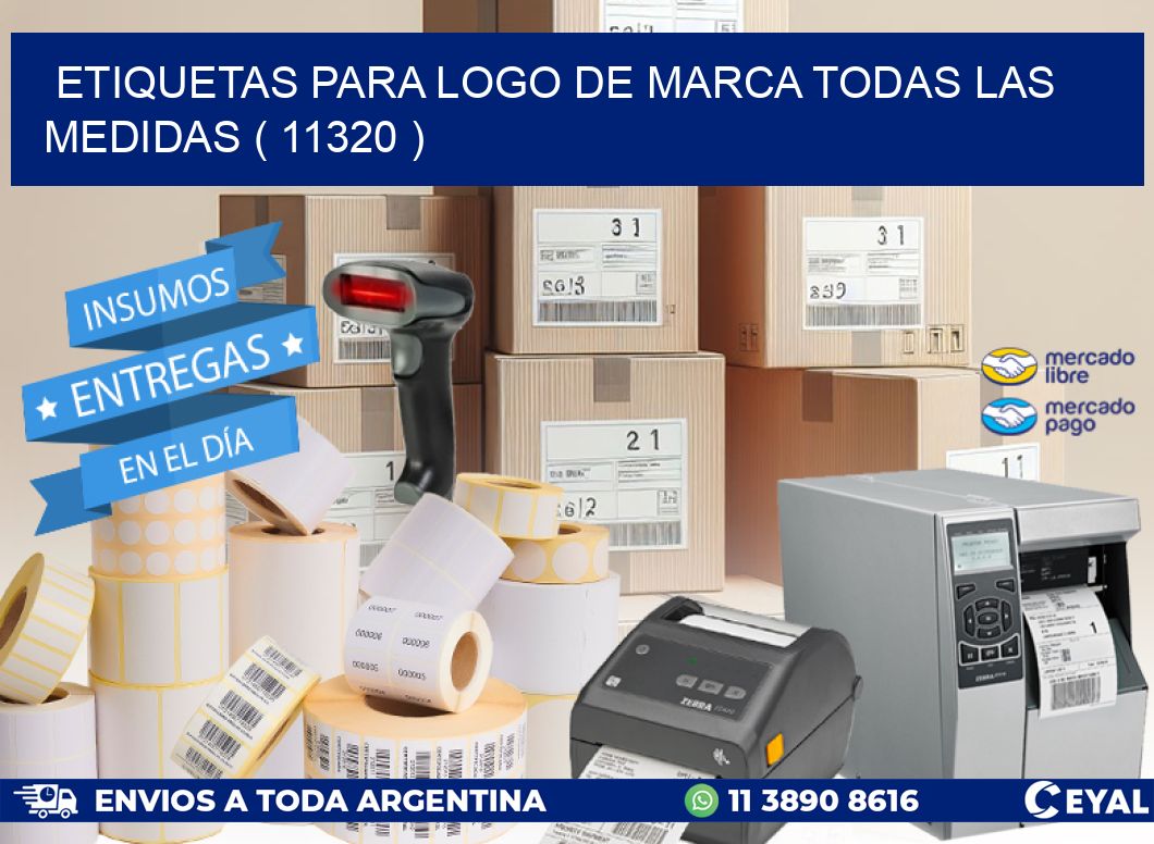 ETIQUETAS PARA LOGO DE MARCA TODAS LAS MEDIDAS ( 11320 )
