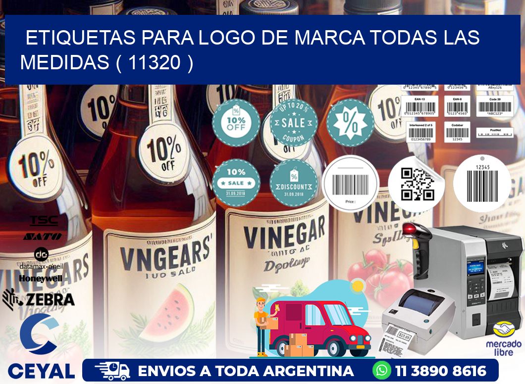 ETIQUETAS PARA LOGO DE MARCA TODAS LAS MEDIDAS ( 11320 )