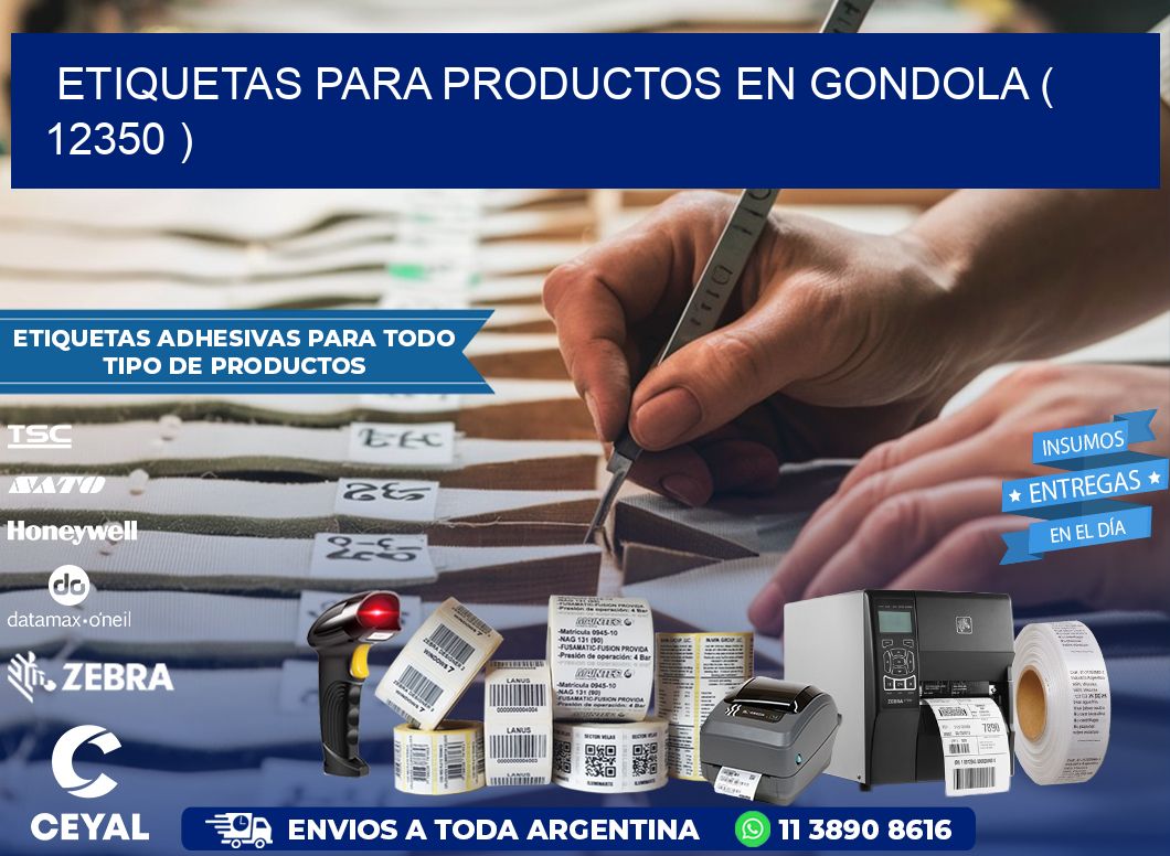 ETIQUETAS PARA PRODUCTOS EN GONDOLA ( 12350 )