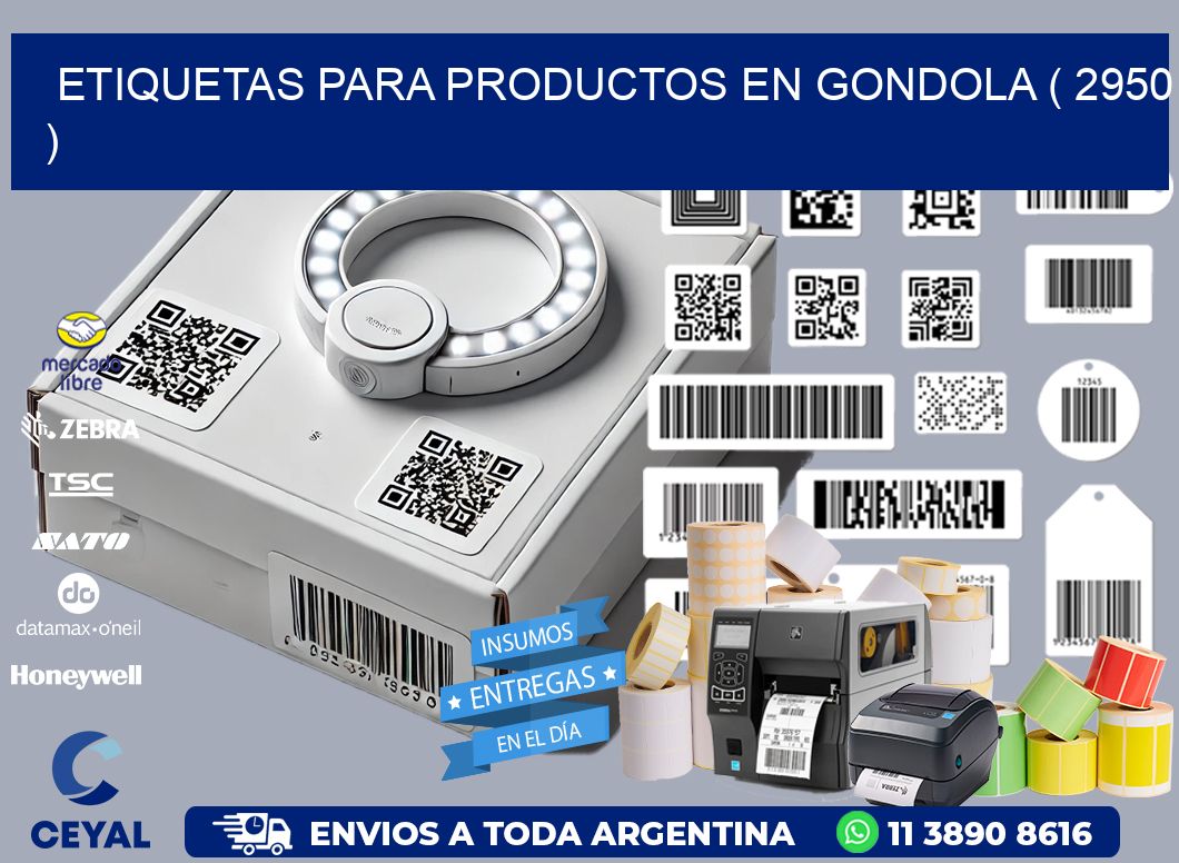 ETIQUETAS PARA PRODUCTOS EN GONDOLA ( 2950 )
