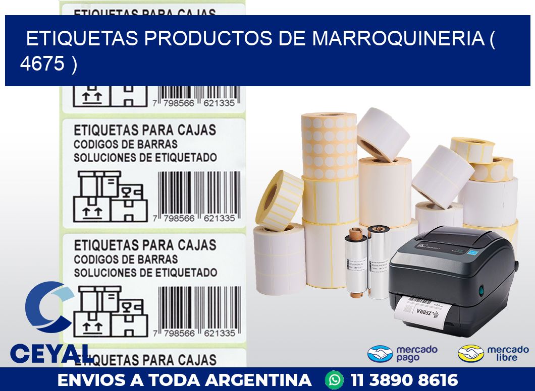 ETIQUETAS PRODUCTOS DE MARROQUINERIA ( 4675 )