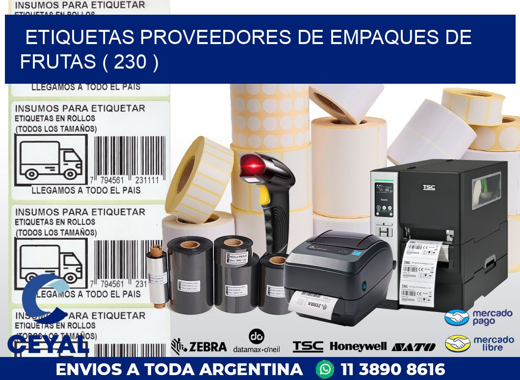 ETIQUETAS PROVEEDORES DE EMPAQUES DE FRUTAS ( 230 )