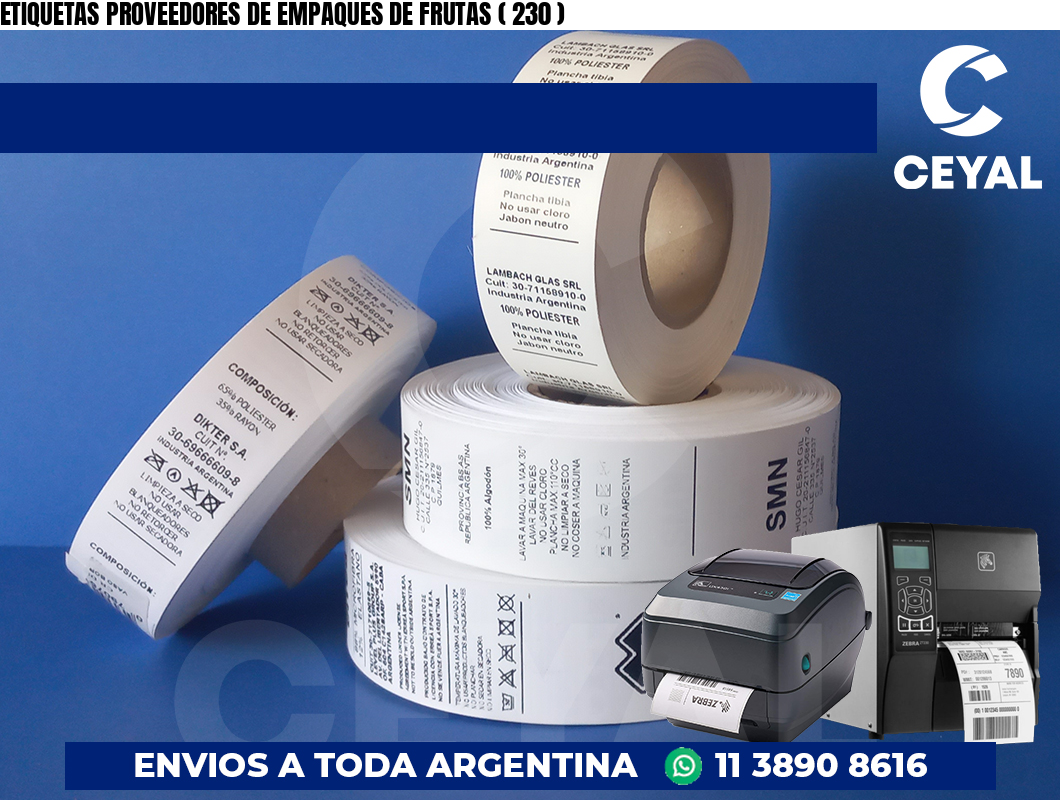 ETIQUETAS PROVEEDORES DE EMPAQUES DE FRUTAS ( 230 )