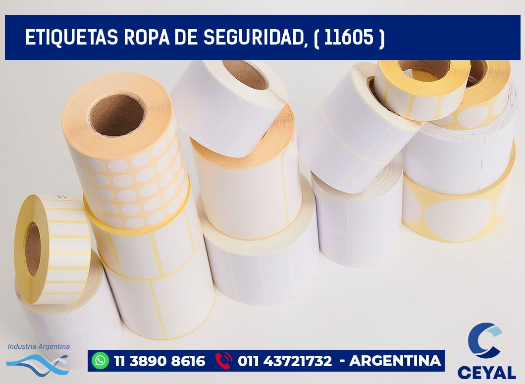 ETIQUETAS ROPA DE SEGURIDAD, ( 11605 )