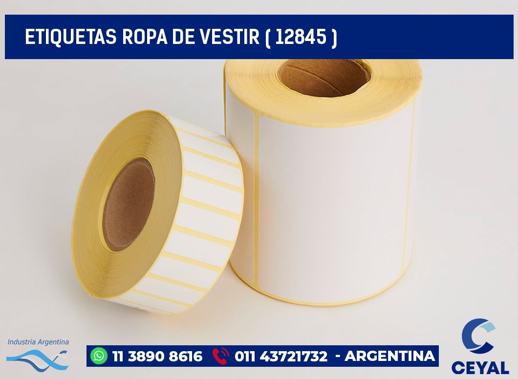 ETIQUETAS ROPA DE VESTIR ( 12845 )