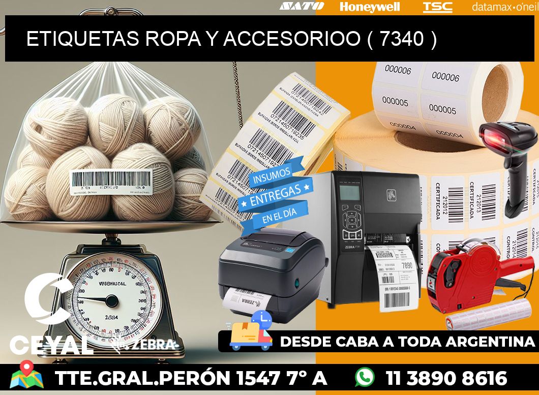 ETIQUETAS ROPA Y ACCESORIOO ( 7340 )