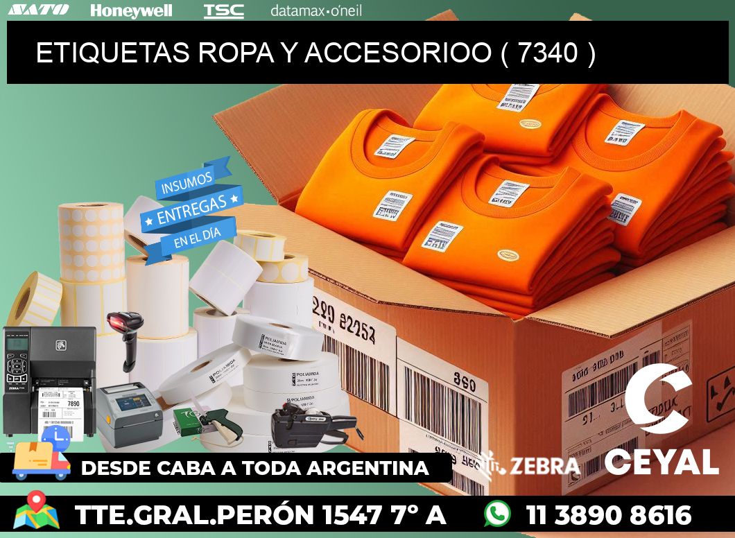 ETIQUETAS ROPA Y ACCESORIOO ( 7340 )