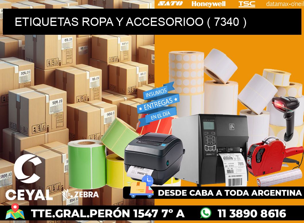 ETIQUETAS ROPA Y ACCESORIOO ( 7340 )