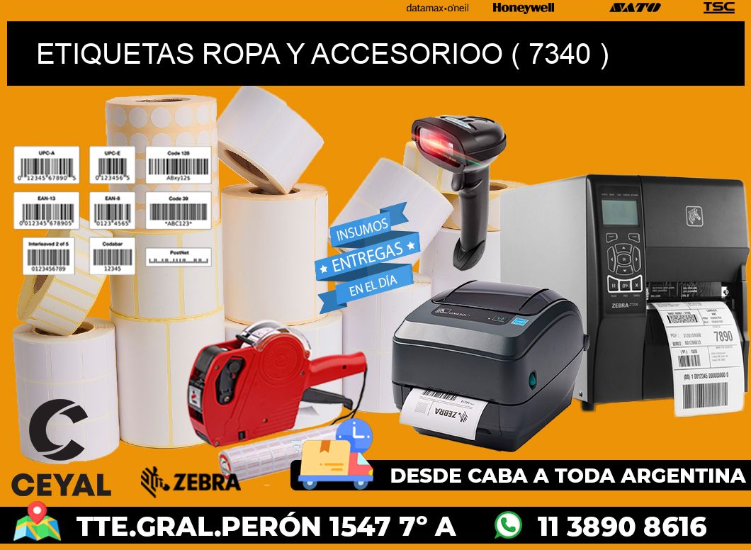 ETIQUETAS ROPA Y ACCESORIOO ( 7340 )