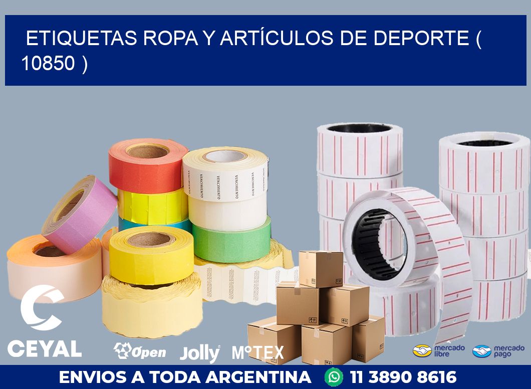 ETIQUETAS ROPA Y ARTÍCULOS DE DEPORTE ( 10850 )