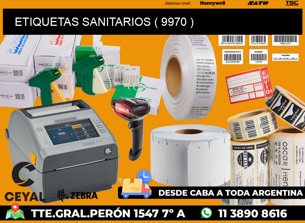 ETIQUETAS SANITARIOS ( 9970 )