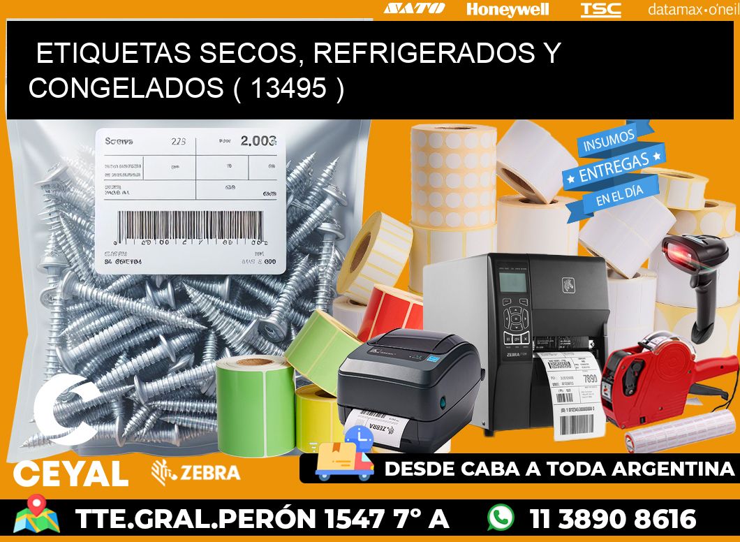ETIQUETAS SECOS, REFRIGERADOS Y CONGELADOS ( 13495 )