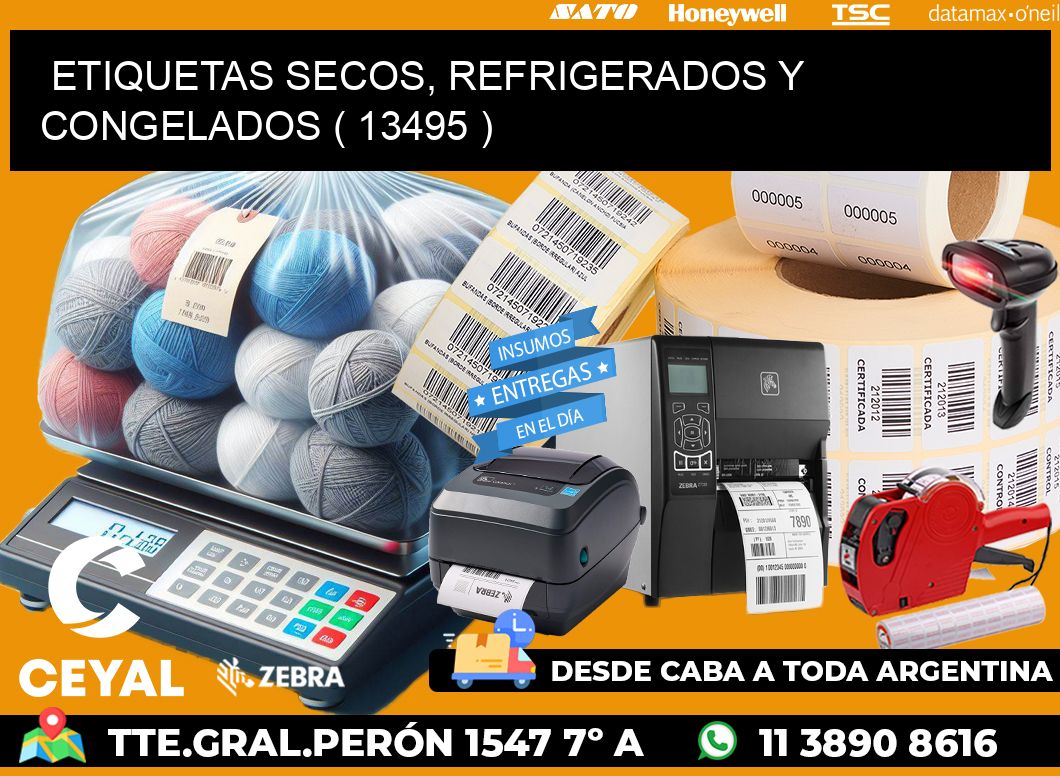 ETIQUETAS SECOS, REFRIGERADOS Y CONGELADOS ( 13495 )