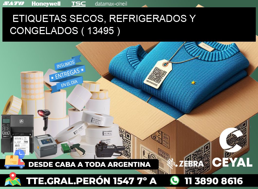 ETIQUETAS SECOS, REFRIGERADOS Y CONGELADOS ( 13495 )