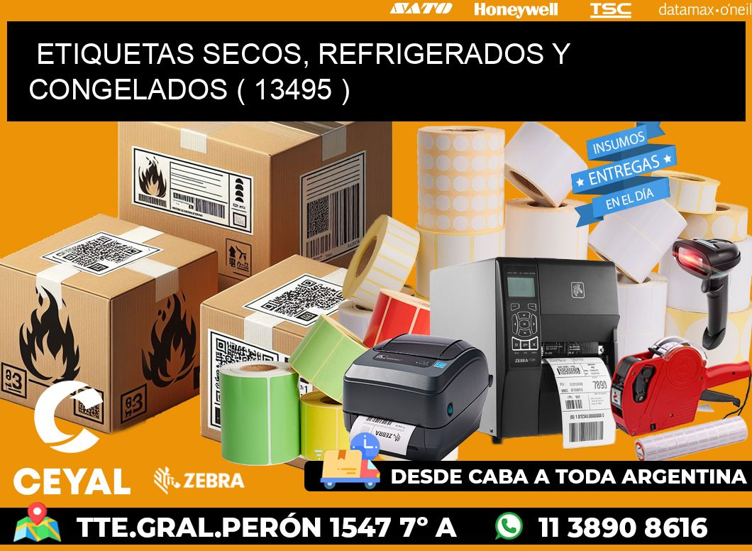 ETIQUETAS SECOS, REFRIGERADOS Y CONGELADOS ( 13495 )