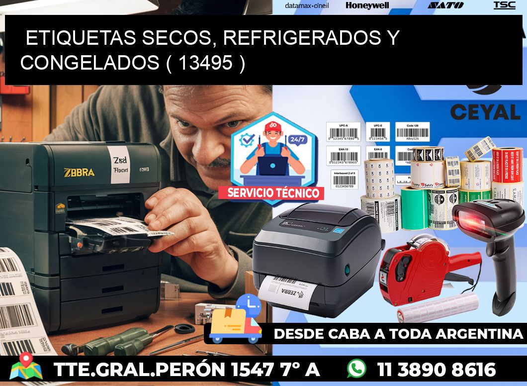 ETIQUETAS SECOS, REFRIGERADOS Y CONGELADOS ( 13495 )