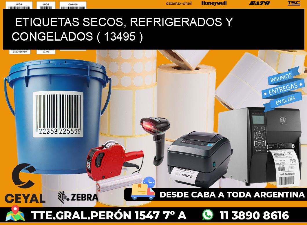 ETIQUETAS SECOS, REFRIGERADOS Y CONGELADOS ( 13495 )