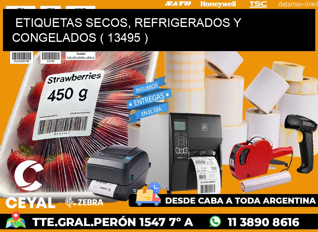 ETIQUETAS SECOS, REFRIGERADOS Y CONGELADOS ( 13495 )