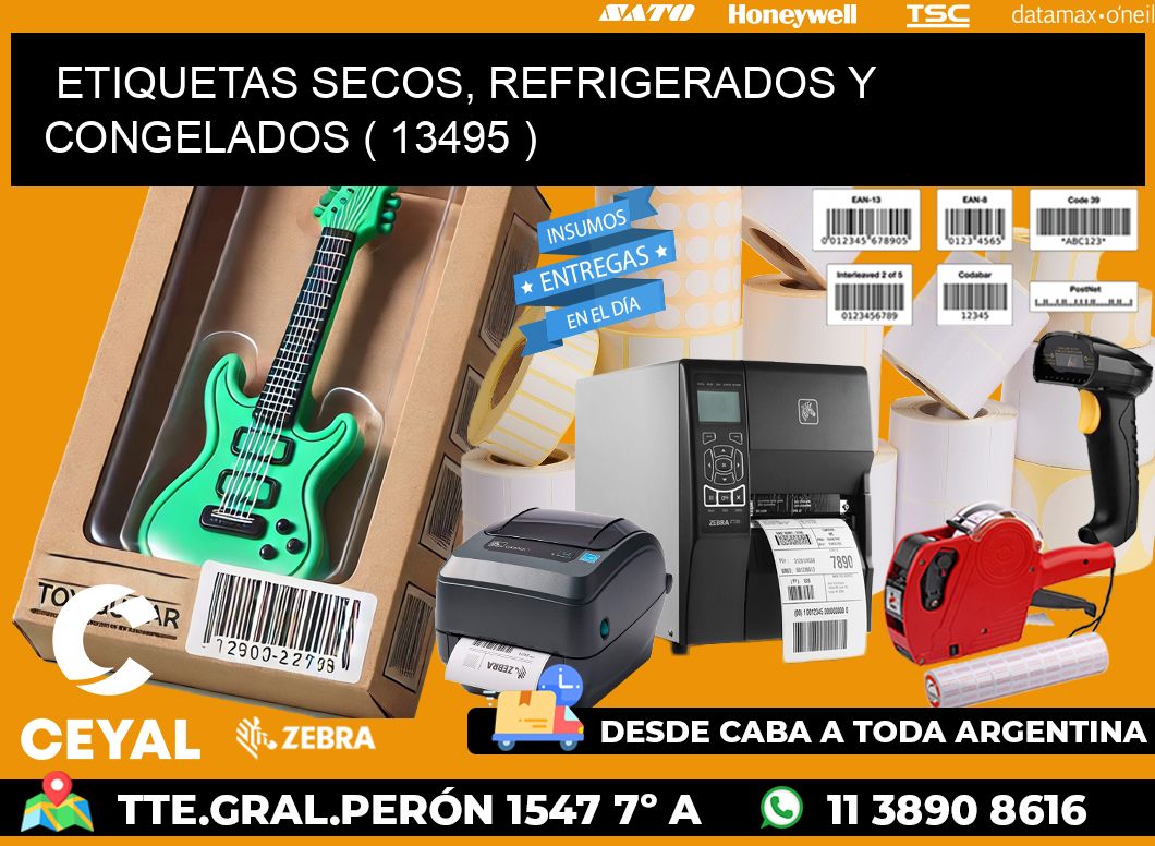 ETIQUETAS SECOS, REFRIGERADOS Y CONGELADOS ( 13495 )