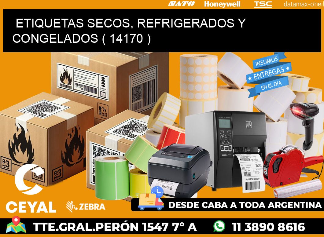 ETIQUETAS SECOS, REFRIGERADOS Y CONGELADOS ( 14170 )