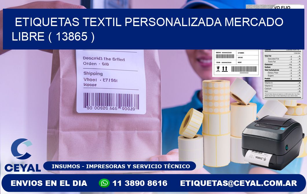 ETIQUETAS TEXTIL PERSONALIZADA MERCADO LIBRE ( 13865 )