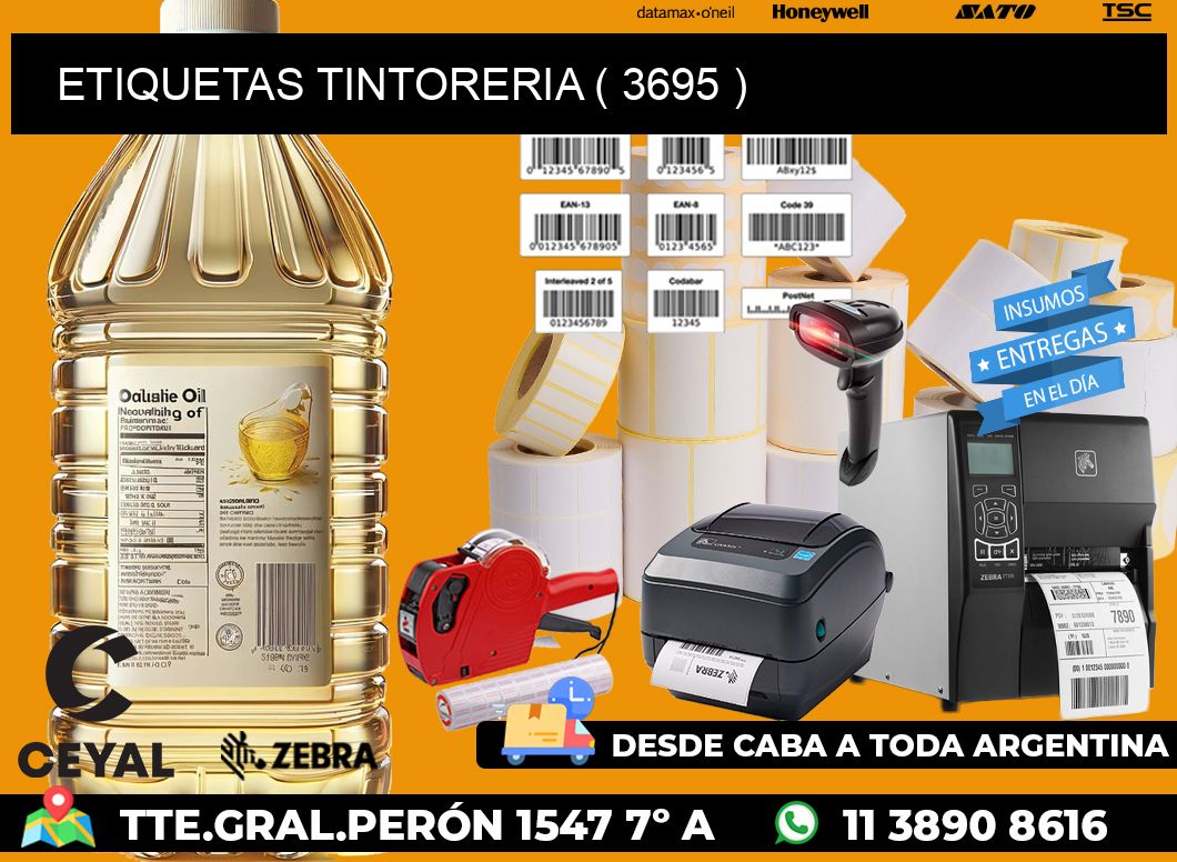 ETIQUETAS TINTORERIA ( 3695 )