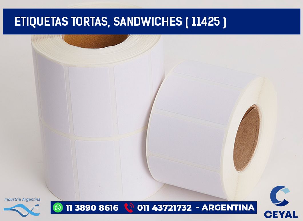 ETIQUETAS TORTAS, SANDWICHES ( 11425 )