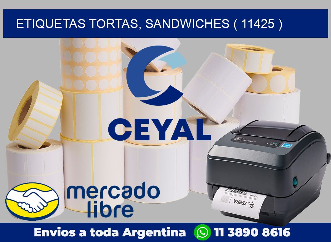 ETIQUETAS TORTAS, SANDWICHES ( 11425 )