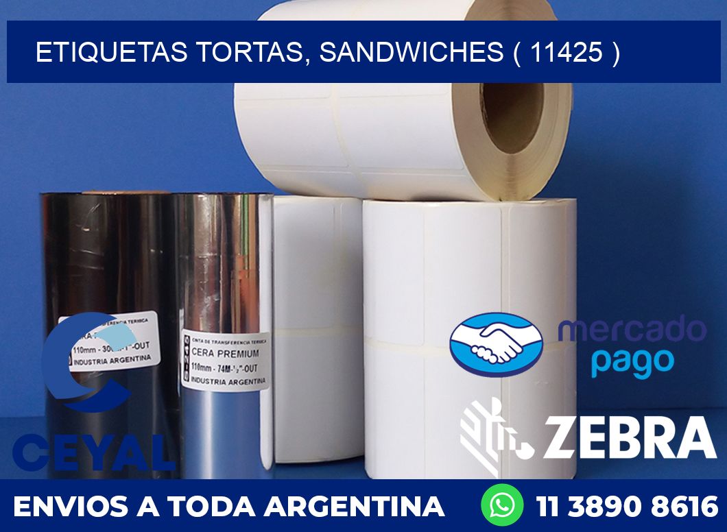 ETIQUETAS TORTAS, SANDWICHES ( 11425 )