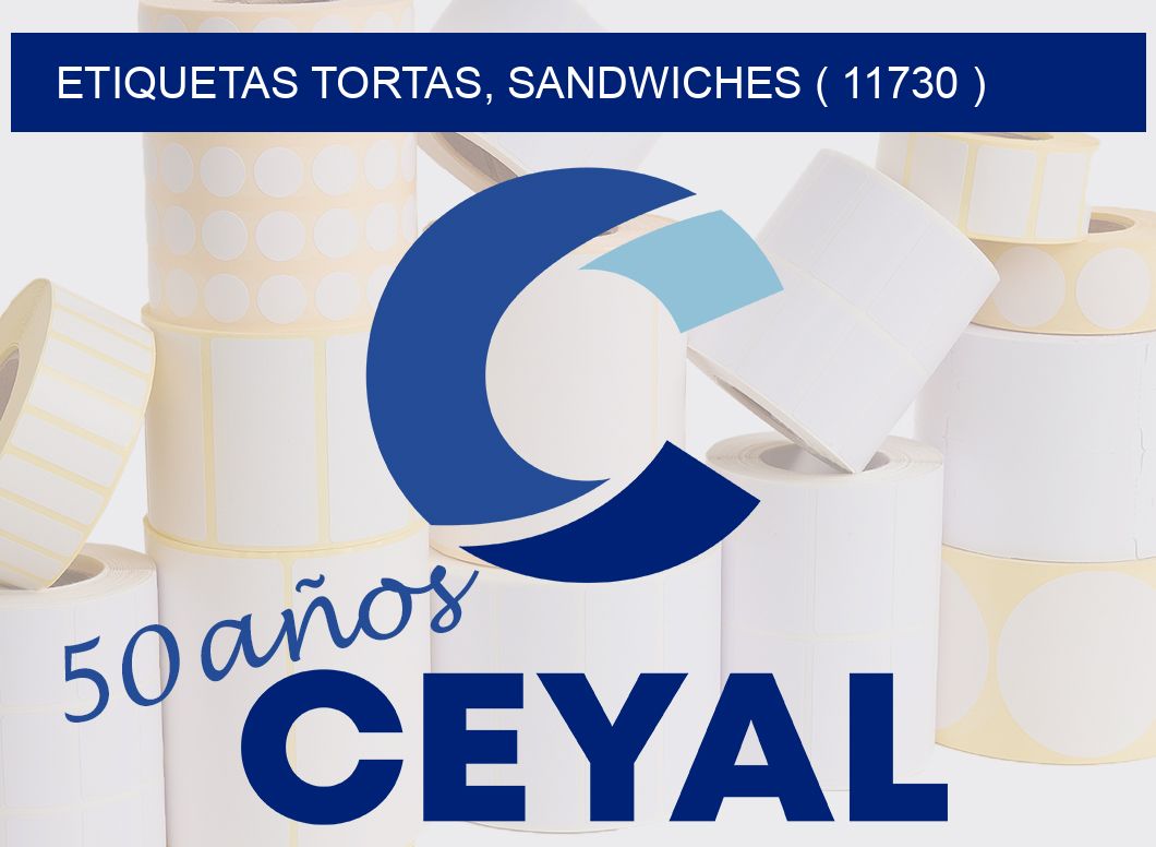 ETIQUETAS TORTAS, SANDWICHES ( 11730 )
