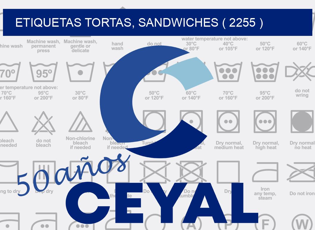 ETIQUETAS TORTAS, SANDWICHES ( 2255 )