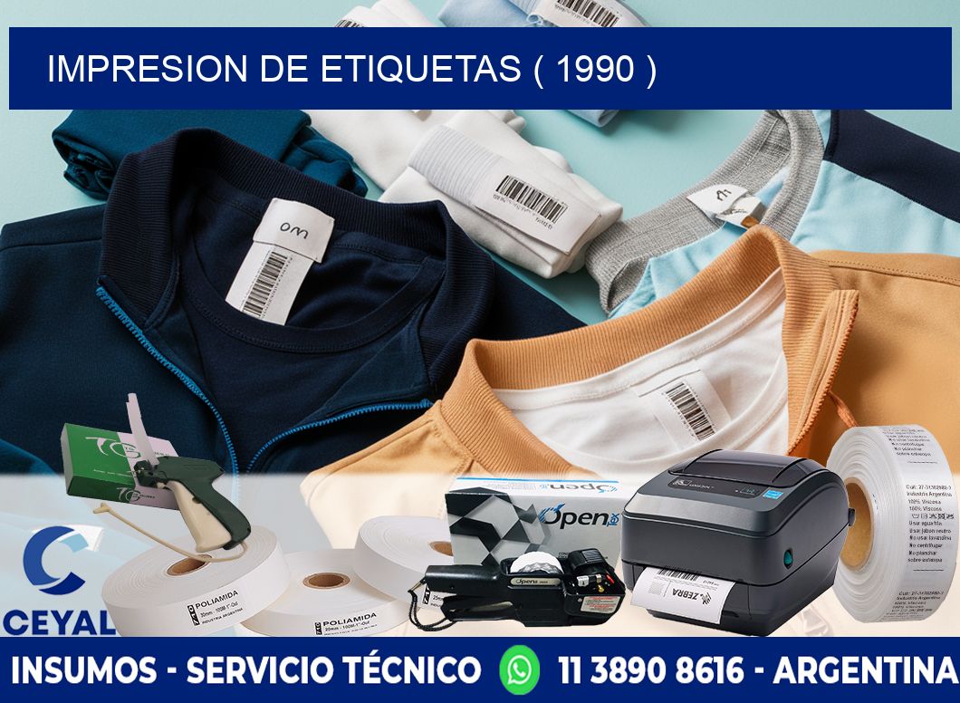 IMPRESION DE ETIQUETAS ( 1990 )
