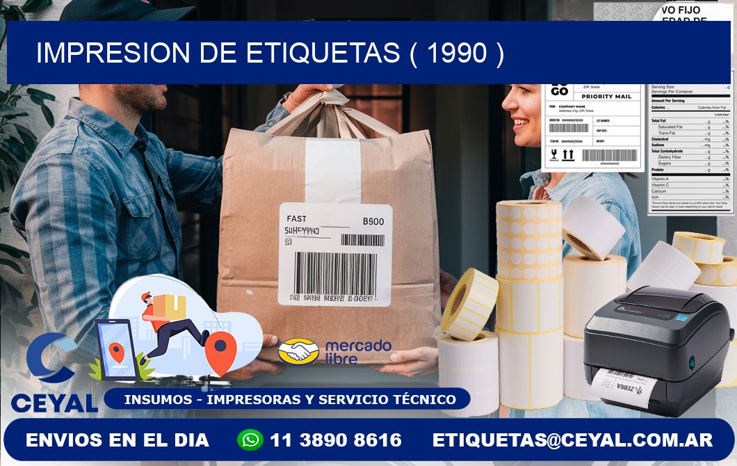 IMPRESION DE ETIQUETAS ( 1990 )