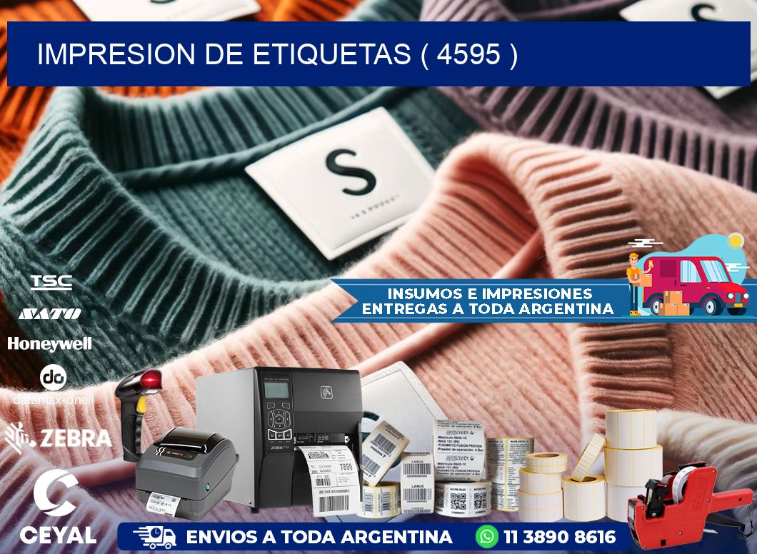 IMPRESION DE ETIQUETAS ( 4595 )