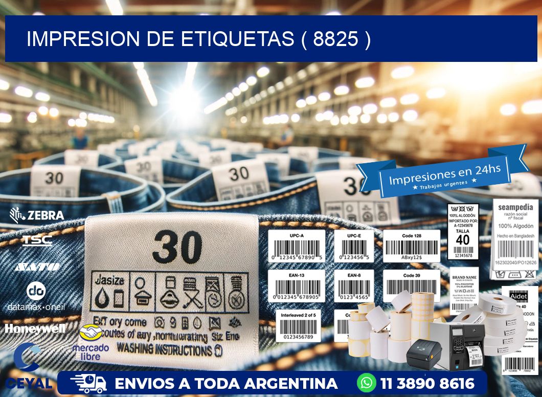 IMPRESION DE ETIQUETAS ( 8825 )