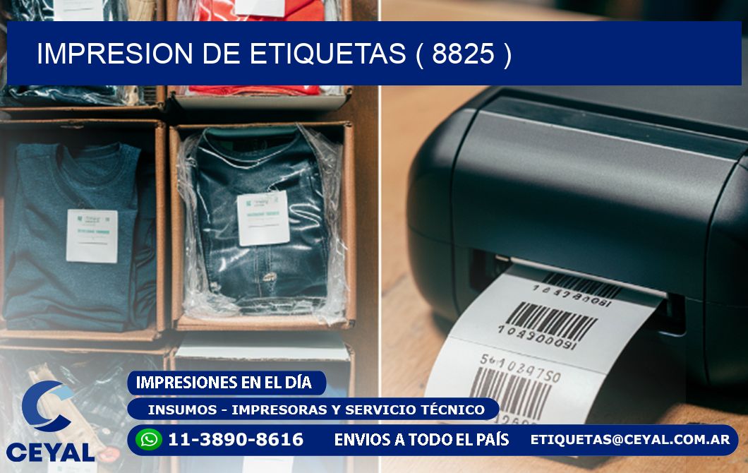 IMPRESION DE ETIQUETAS ( 8825 )