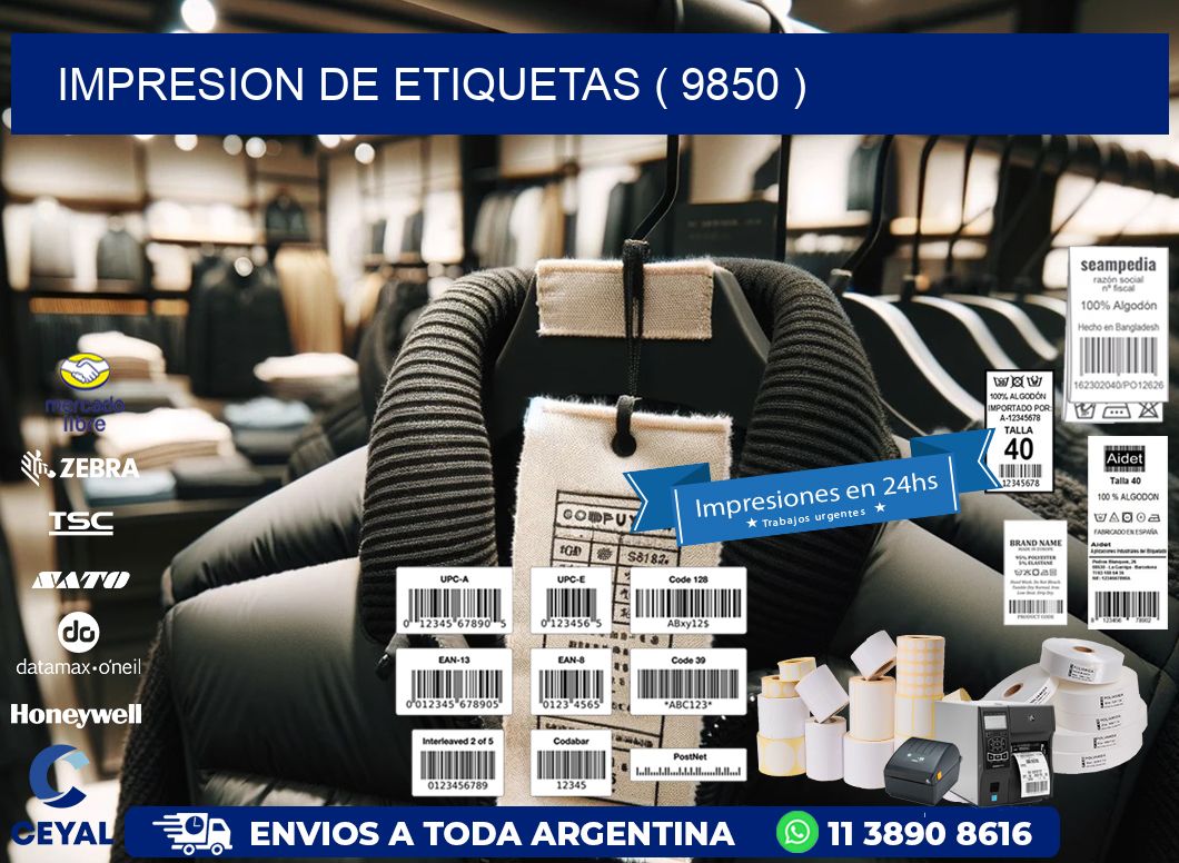 IMPRESION DE ETIQUETAS ( 9850 )