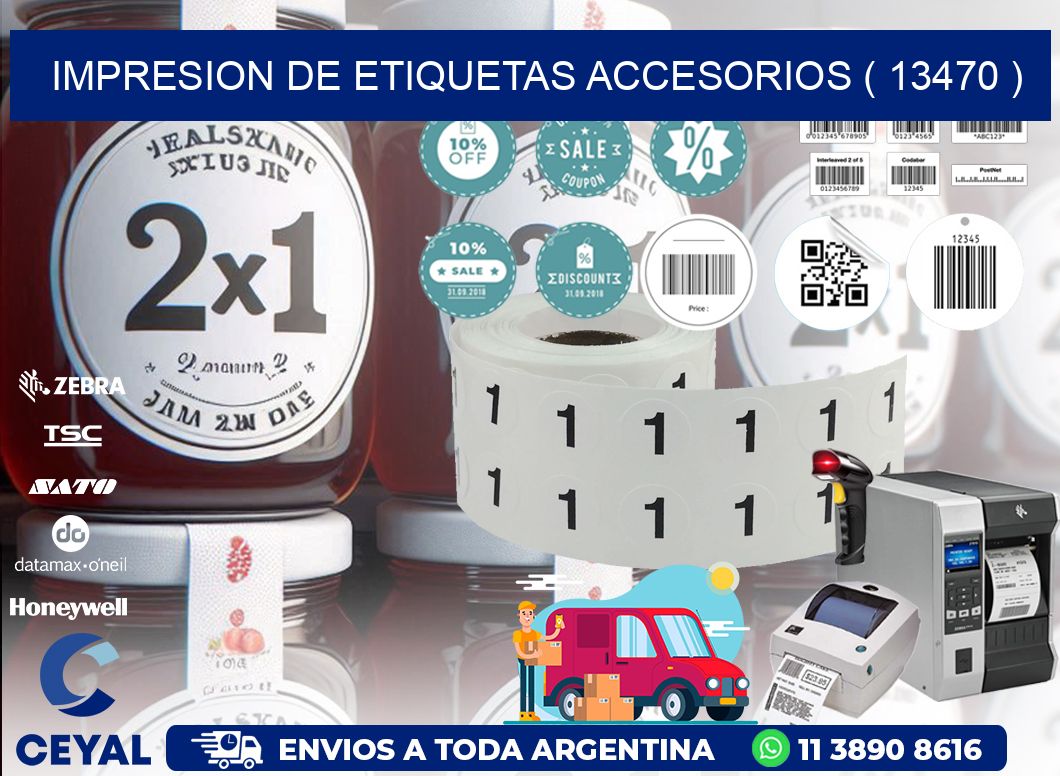 IMPRESION DE ETIQUETAS ACCESORIOS ( 13470 )