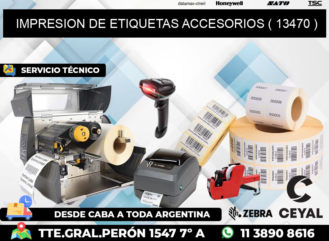 IMPRESION DE ETIQUETAS ACCESORIOS ( 13470 )