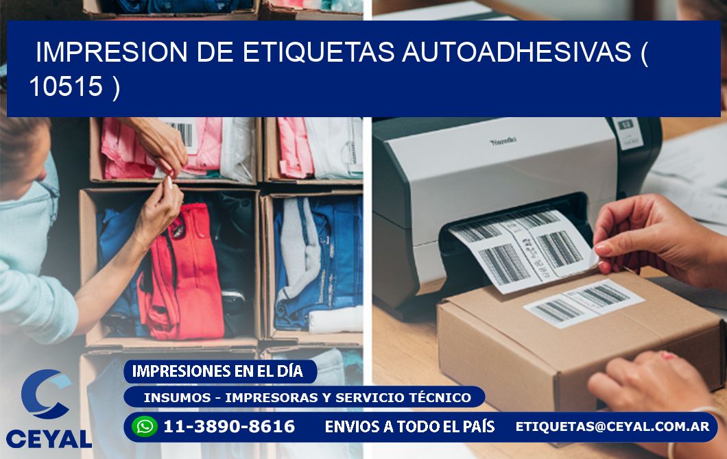 IMPRESION DE ETIQUETAS AUTOADHESIVAS ( 10515 )