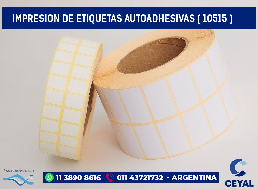 IMPRESION DE ETIQUETAS AUTOADHESIVAS ( 10515 )