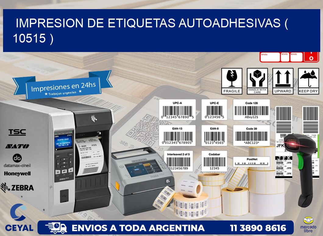 IMPRESION DE ETIQUETAS AUTOADHESIVAS ( 10515 )