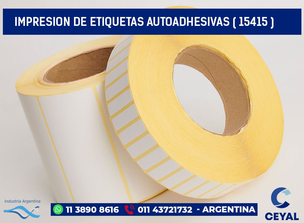 IMPRESION DE ETIQUETAS AUTOADHESIVAS ( 15415 )