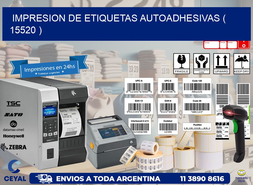 IMPRESION DE ETIQUETAS AUTOADHESIVAS ( 15520 )