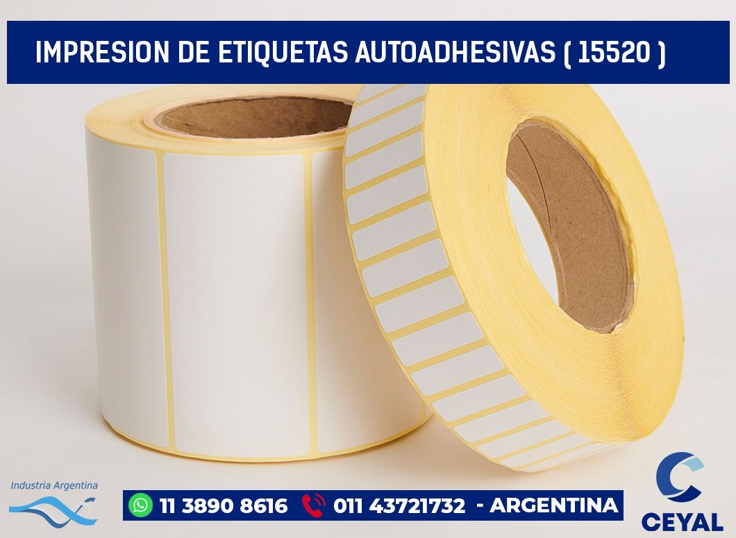 IMPRESION DE ETIQUETAS AUTOADHESIVAS ( 15520 )
