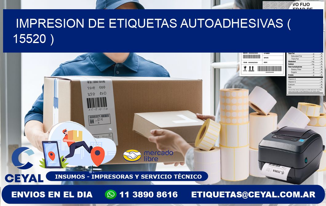 IMPRESION DE ETIQUETAS AUTOADHESIVAS ( 15520 )