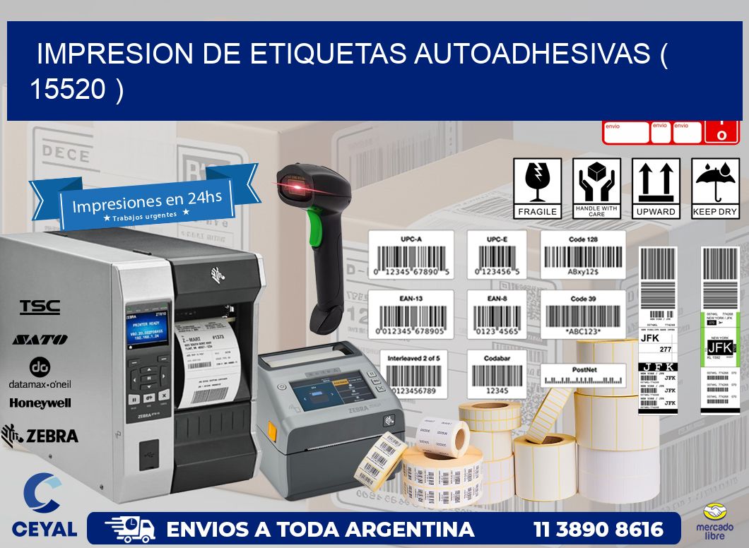 IMPRESION DE ETIQUETAS AUTOADHESIVAS ( 15520 )
