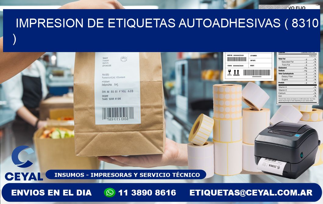IMPRESION DE ETIQUETAS AUTOADHESIVAS ( 8310 )