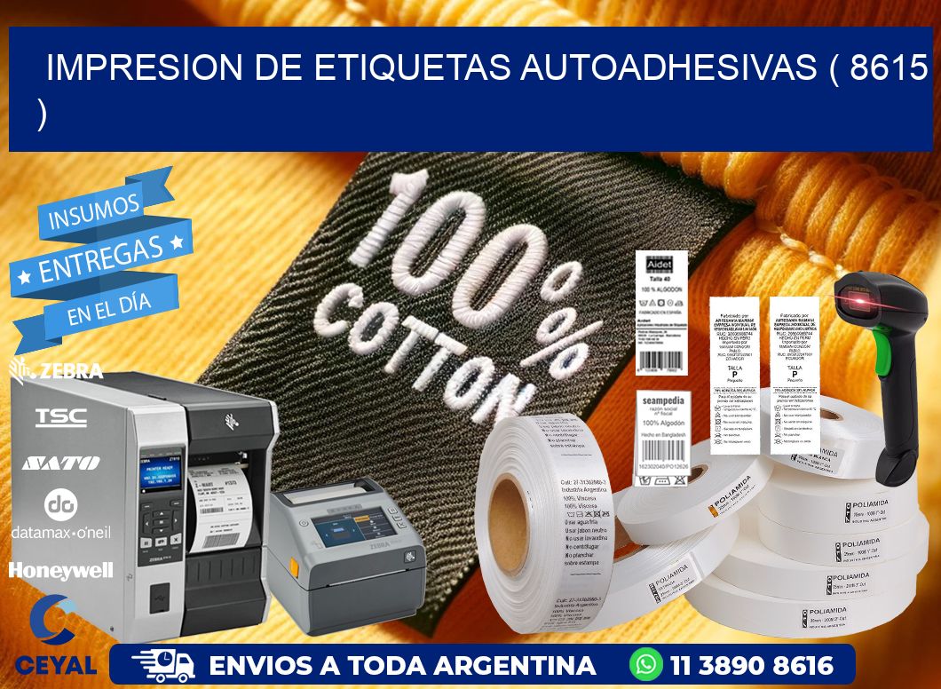 IMPRESION DE ETIQUETAS AUTOADHESIVAS ( 8615 )
